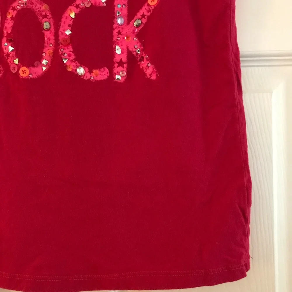 Gap Kids Red Sequined You Rock Shirt 14/16